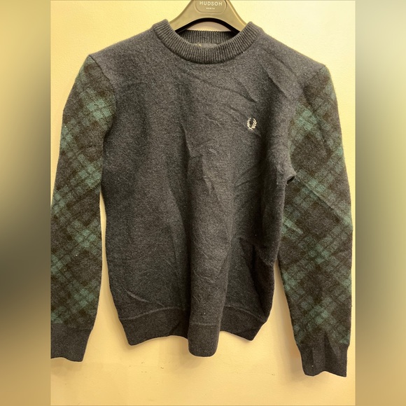 Fred Perry Lambswool tight knit pullover - Picture 1 of 6